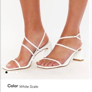Billini Minara Block Heel - White